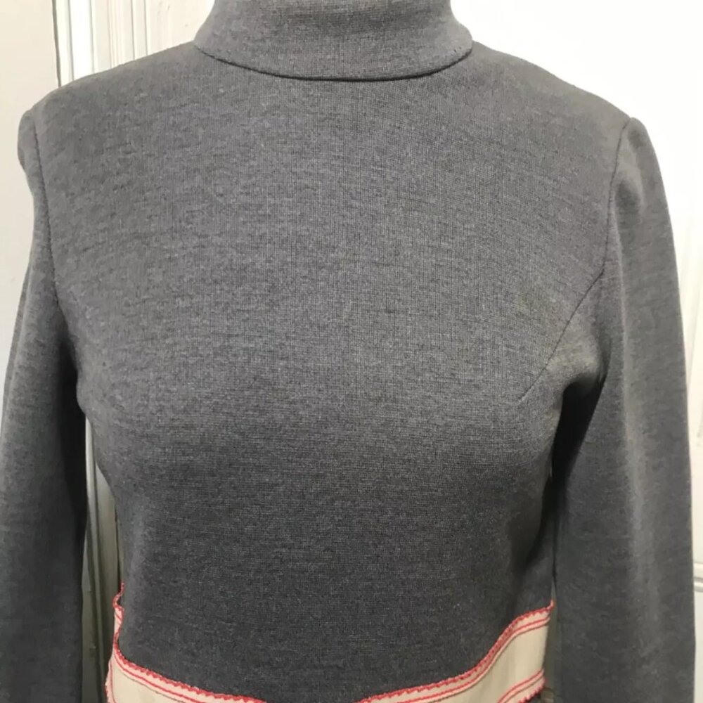 Vintage Star Trek 1960’s Fit & Flare Grey Day Dress Size Medium